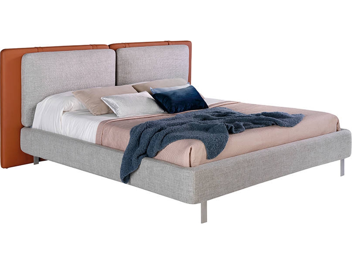 Cama ANGEL CERDÁ S.L. 7123 (Gris - Madera, Acero inoxidable - 228 x 221 x 103 cm)
