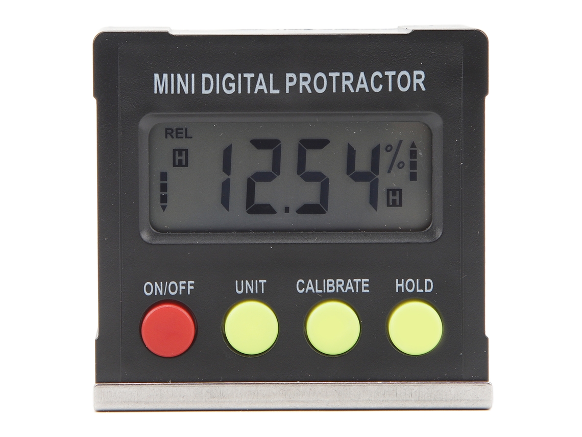 Nivel Y Medidor De Ángulo Digital De Alta Precisión Con Base Magnética Y Pantalla Led.
