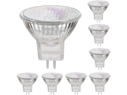 Otras lámparas: Lámparas halógenas MR11 (12V 35W GU4), 35 mm de diámetro, blanco cálido (2800K), clase energética G PRIME KANG (paquete de 8)