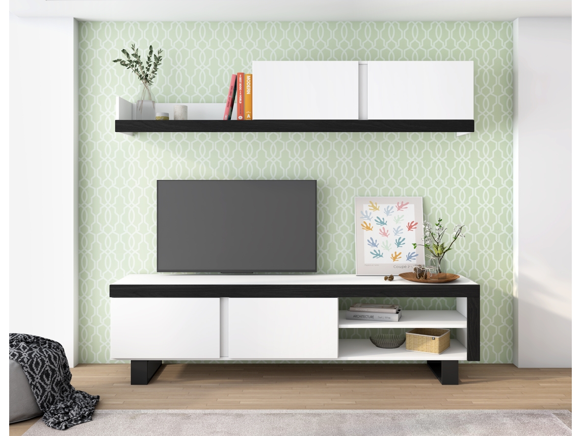 Mueble de TV SKRAUT HOME (200 x 40 x 180 - Melamina)