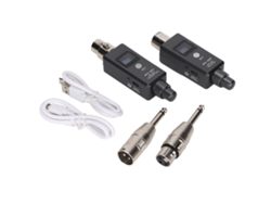 Adaptador De Microfone Sem Fio Recarregável Transmissor Receptor Xlr Para Mixer De Áudio