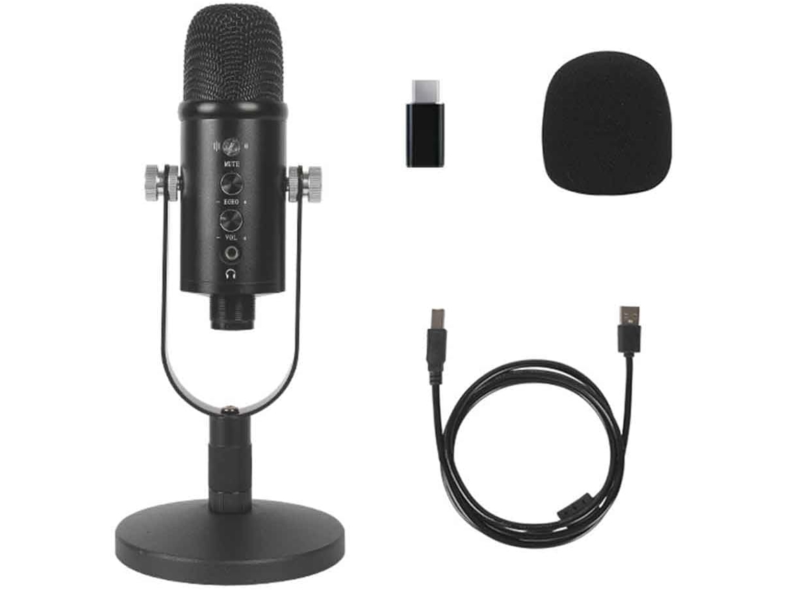 Micrófono Usb De Estudio Profesional Plug And Play Con Soporte Para Juegos, Chat, Transmisión De Video Y Voz.