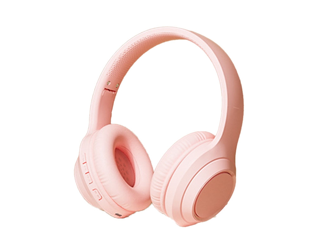 Auriculares Inalámbricos Para Juegos Bluetooth 5.3 Hifi Estéreo Con Cancelación De Ruido, Graves Potentes Y Color Rosa Melocotón.