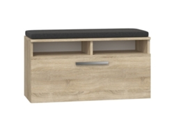 Zapatero TOP E SHOP RIVA SZAFKA SONOMA Plateado Roble Laminado Plástico