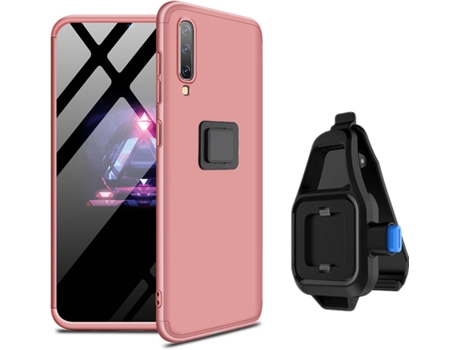 Funda Samsung A50 Slim Armor 360º con Soporte para la Cintura Rosa