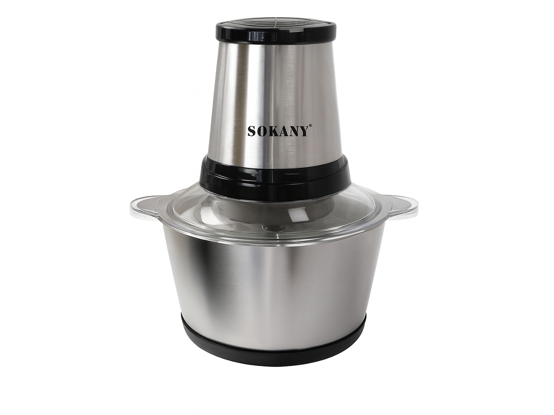 Triturador de alimentos Sokany Sk 7002a 2L 800W Negro Gris