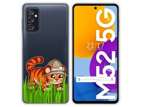 Carcasa Samsung Galaxy M52 5G TUMUNDOSMARTPHONE Dibujos Transparente Multicolor