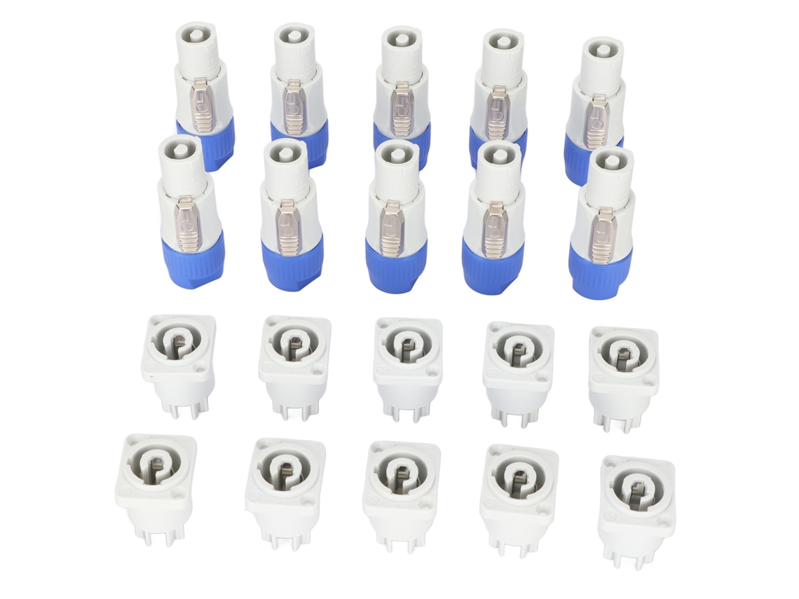 Conector De Alimentación De 3 Pines Macho Y Hembra, 250 V, 20 A, Plug And Play Para Iluminación De Escenarios Y Focos.