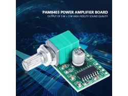 Mini módulo amplificador de audio digital Pam8403 de 5 V CC con potenciómetro (paquete de 4)