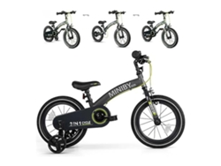 QPLAY Bicicleta infantil 3 en 1 sin pedales, con ruedines y pedales ajustables para niños de 2 a 8 años