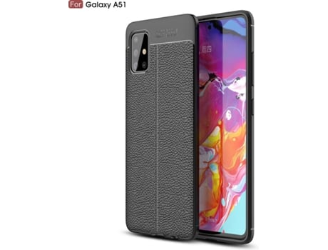 Carcasa Samsung A51 Rugged Leather Negro