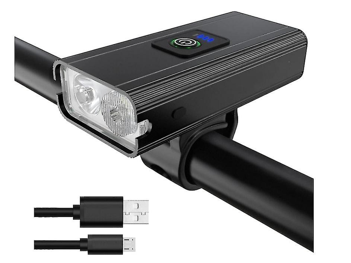 Luz delantera para bicicleta recargable YIZHOOD 800 lúmenes DES1476 (negro)