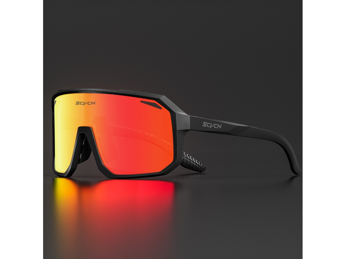Gafas de ciclismo unisex MDUG UV400 con lentes TR 90 de poliacrilato negro
