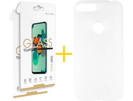 Carcasa + Protector Alcatel 1S 2019 SKYHE Lisa Transparente 79581
