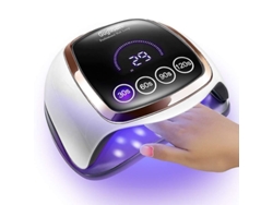 Lámpara Led Uv Para Uñas De 168 W, Secador De Uñas Led Para Uso En Salones Y En El Hogar Con Sensor Automático Y 42 Bombillas Duraderas.