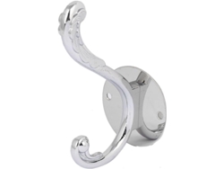 Accesorios De Baño Y Dormitorio: Soporte De Pared De Acero Inoxidable Con Doble Gancho Redondo Para