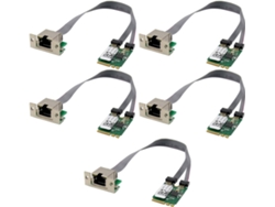 5 Adaptadores Pci Express Para Tarjeta De Red Ethernet De 2,5 G Con Llave M.2 A+e Para Control Industrial Rtl8125b