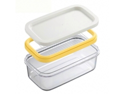 Mantequillera de plástico con tapa y cortador, caja de almacenamiento de queso Rosewell para refrigerador