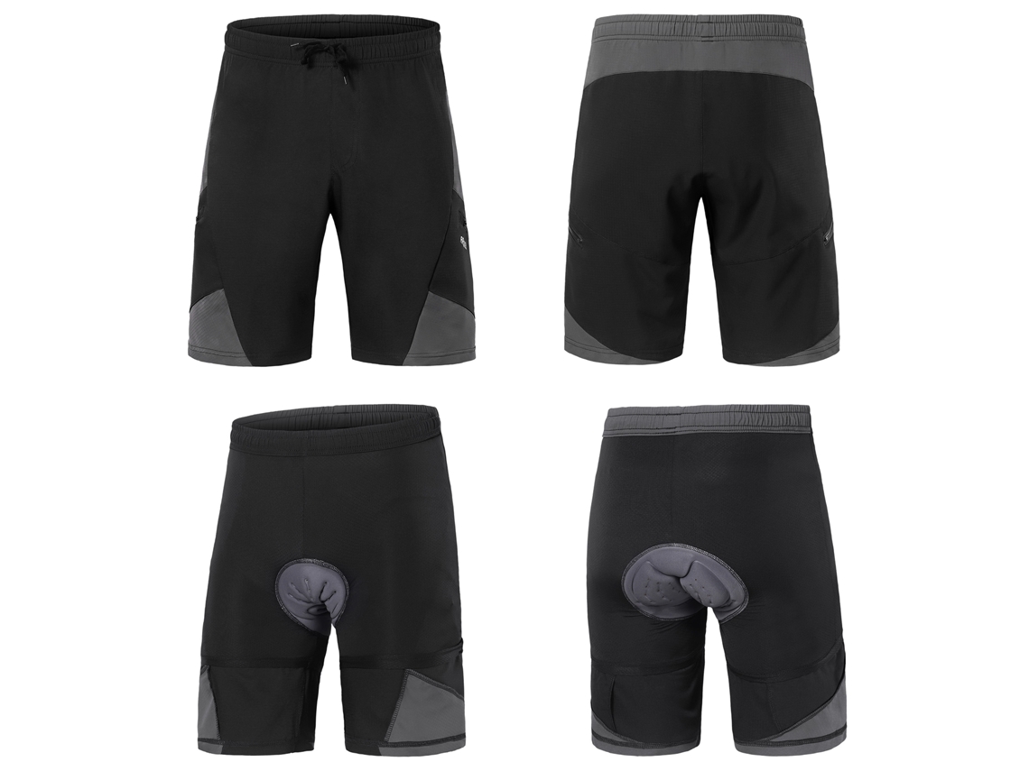 Calzoncillos De Ciclismo De Espuma 2 En 1 Para Hombre: Calzoncillos Transpirables Con Bolsillos Para Entrenamiento Y Ciclismo.