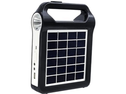 Generador Solar Portátil Recargable Con Linterna Para Camping Y Emergencias Suministro De Energía