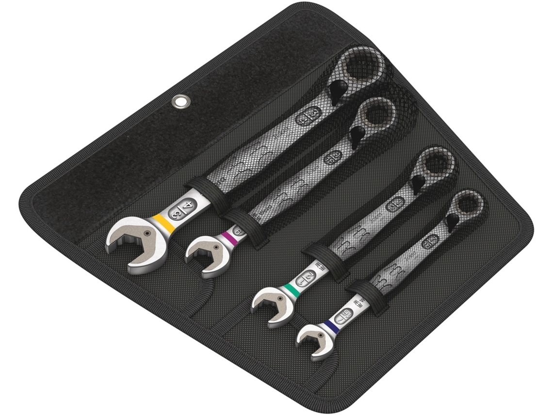 Juego de llave combinada hexagonal con carraca 6001 Joker Switch 4 Imperial Set 1 WERA 05020092001