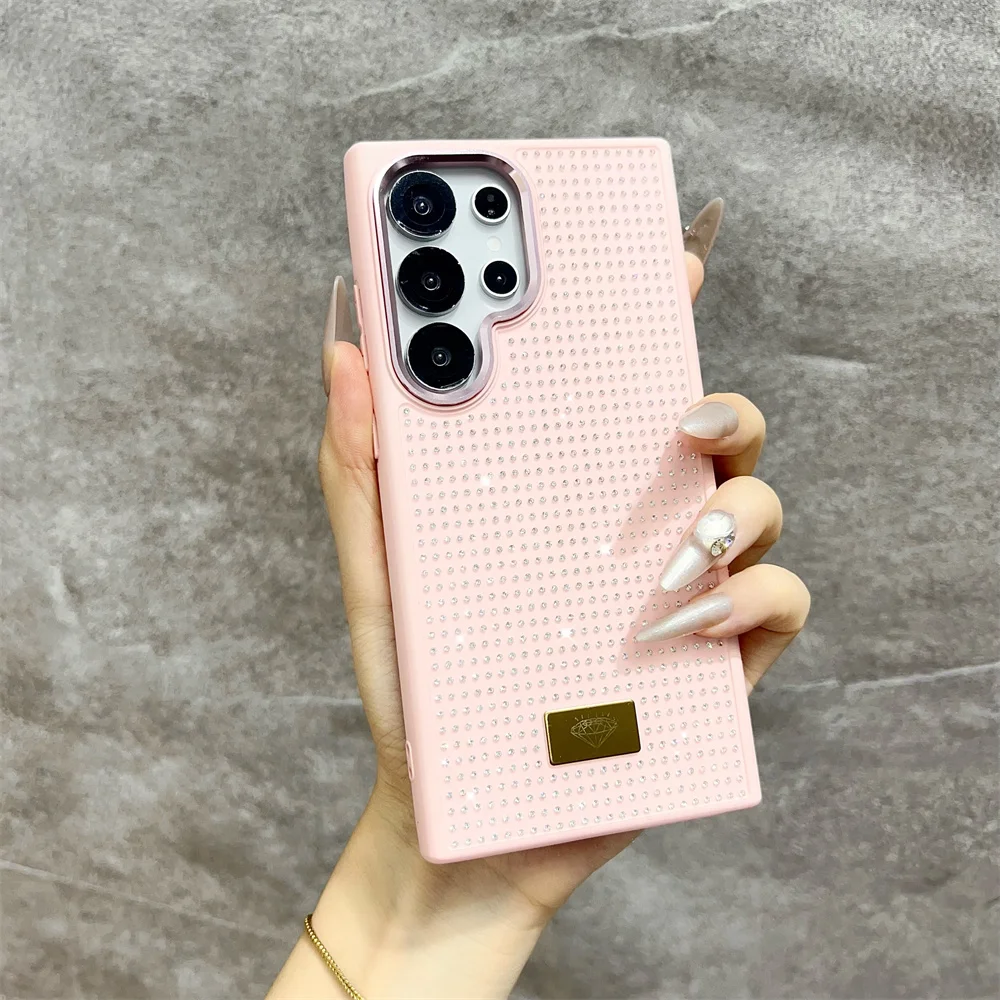 (zflip 6, Rosa) Funda Para Teléfono Samsung Con Purpurina De Diamantes Para Chicas