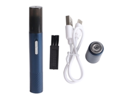 Cortador De Pelo Nasal Y Barbilla Eléctrico 2 En 1 Recargable Para Mujeres Y Hombres Azul