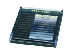 FABER-CASTELL Pitt Estuche 12 Etiquetadoras Gris FABER-CASTELL