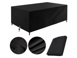 MEOIRUERY Funda para Muebles de Jardín 200x100x75cm en Tela Oxford Impermeable, Resistente al Viento, UV y Frío, Protección para Mesa y Mobiliario de Exterior