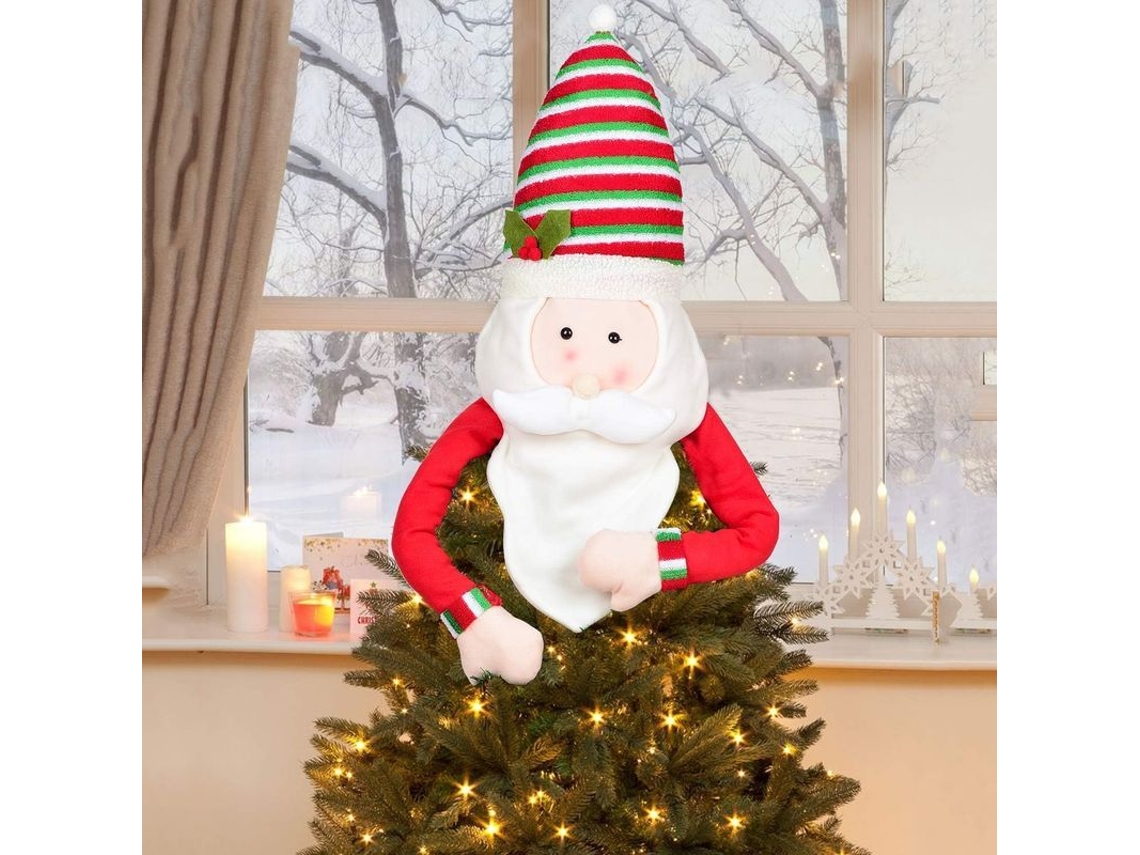 Adorno De Muñeco De Nieve Para La Cima Del Árbol De Navidad Y Año Nuevo.