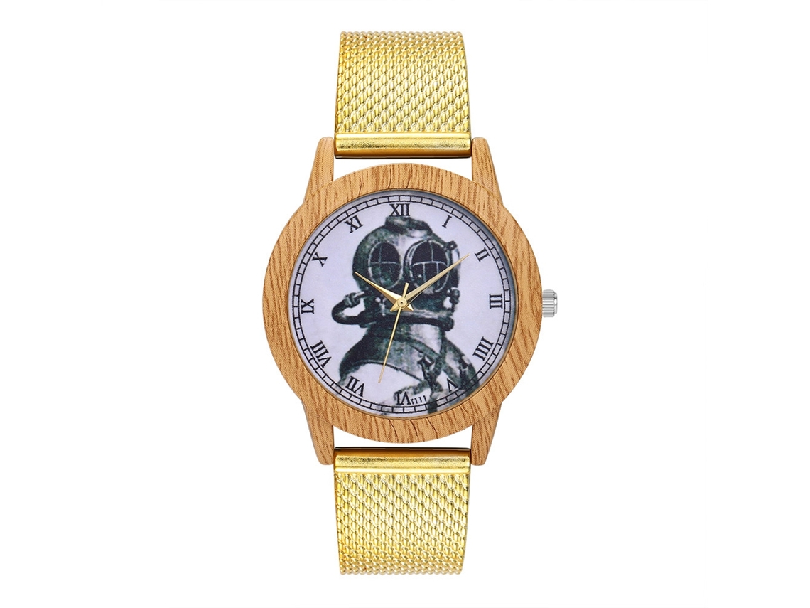 Reloj De Cuarzo Con Correa De Silicona Moda Unisex Para Hombre Y Mujer (oro)