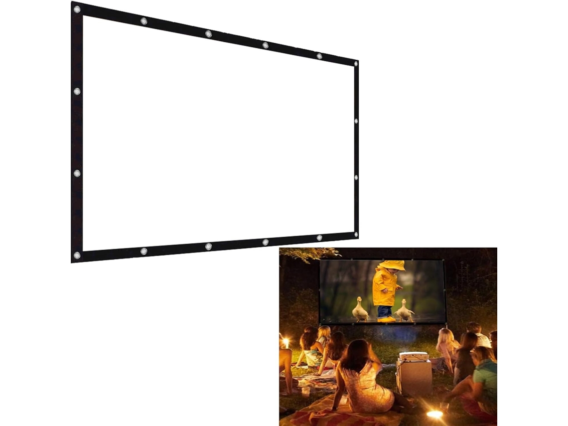 Pantalla De Proyector De 60 A 200 Pulgadas, Pantalla De Proyector Portátil, Pantalla De Proyector De Cine En