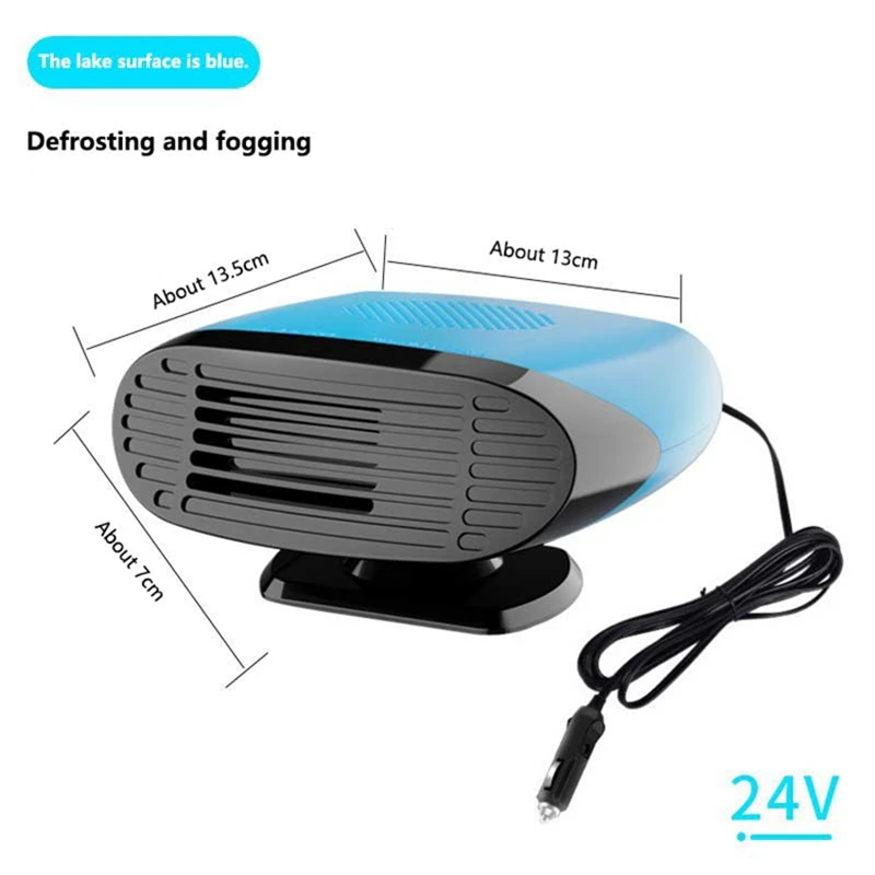 (24 V Azul) Calentador De Coche, Apto Tanto Para Motocicletas Como Para Motos, Calefacción Delantera