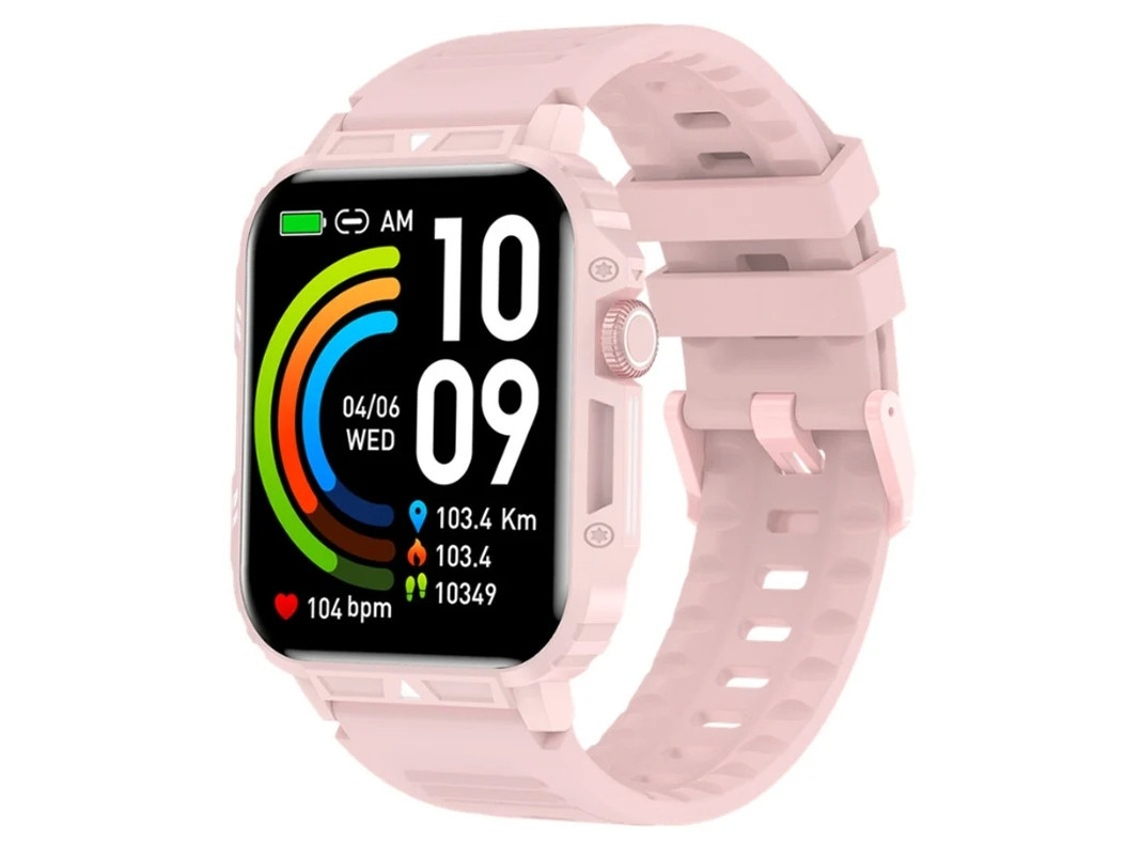 Reloj inteligente Bluetooth, llamadas, frecuencia cardíaca, presión arterial, sueño, salud, monitor, ejercicio, podómetro, rosa, Yizhood