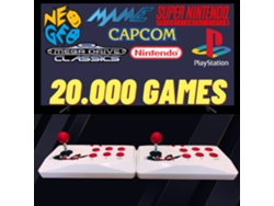 Consola Premium con 20.000 juegos y dos mandos inalámbricos - Blanca