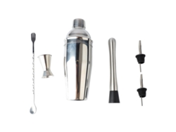 Kit De Coctelería De Acero Inoxidable De 6 Piezas Con Coctelera De 750 Ml Para Bares Y Fiestas.