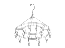 Cuerda de nailon portátil, resistente al viento y antideslizante, con gancho de metal para uso en interiores y exteriores, viajes, camping y lavandería.