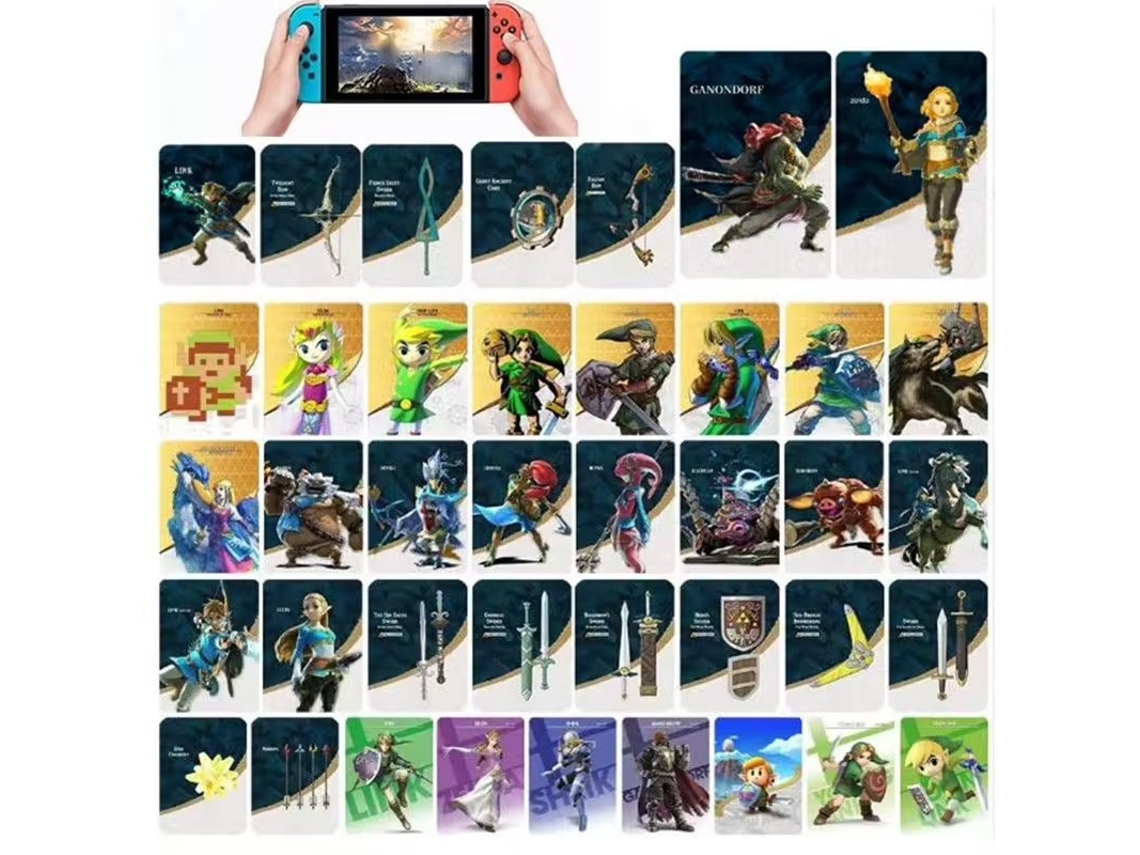 40 minitarjetas Amiibo NFC compatibles con The Legend of Zelda: Tears of the Kingdom para Switch y Switch Lite