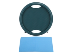 Plataforma De Ejercicios Abdominales Con Ruedas, 4 Rodamientos, Rotación De 360 Grados, Silenciosa, Alta Resistencia, Verde Oscuro.