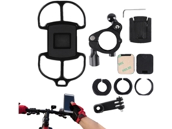 Soporte Para Teléfono De Motocicleta: Abrazadera Y Rotación De 360 Grados | Puerta