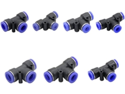 Conector De Tubería Tres Vías Slock-lock Rápido Para Manguera Riego