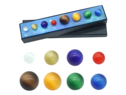 Set educativo de planetas del sistema solar con ópalo, adornos científicos populares para niños y adolescentes, regalo ideal.