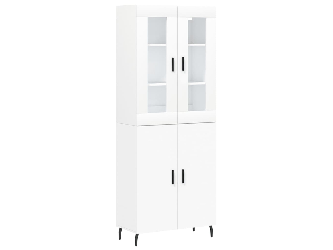 Maison Exclusive - Aparador Alto Madera Contrachapada Blanco 69,5x34x180 Cm