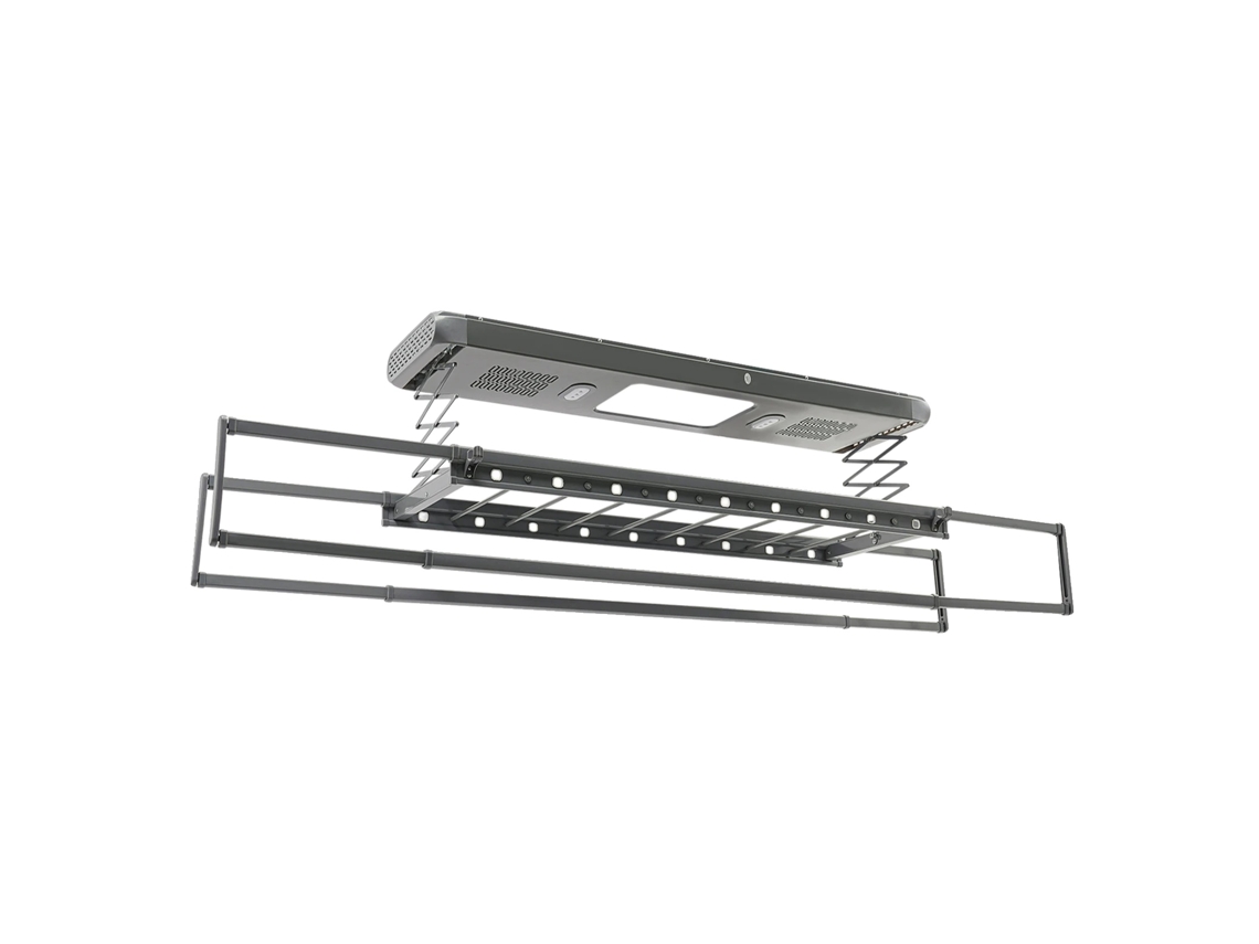 Secadora de ropa, montaje en techo, luz LED, gris OEM