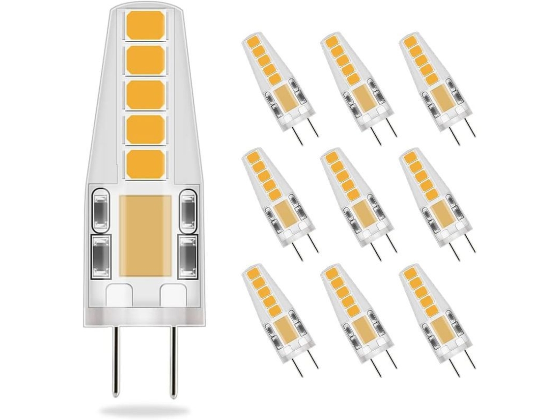 Bombilla Led Regulable G4, 3 W (equivalente A Halógena De 30 W), 300 Lúmenes, Luz Blanca Cálida 3000 K, Alimentación Ac/dc 12-24 V, Ángulo De 360°.
