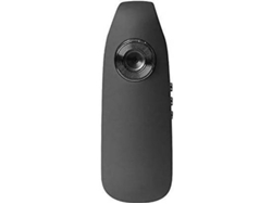 Mini cámara espía policial de 12 MP, 1080P, 130°, clip de mano, deportiva, bucle, IP66, negra, Yizhood