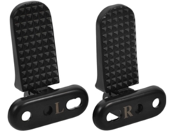 Reposapiés Plegable Para Bicicleta Eléctrica, Aleación De Aluminio Negro, Orificio De 43 X 51 Mm