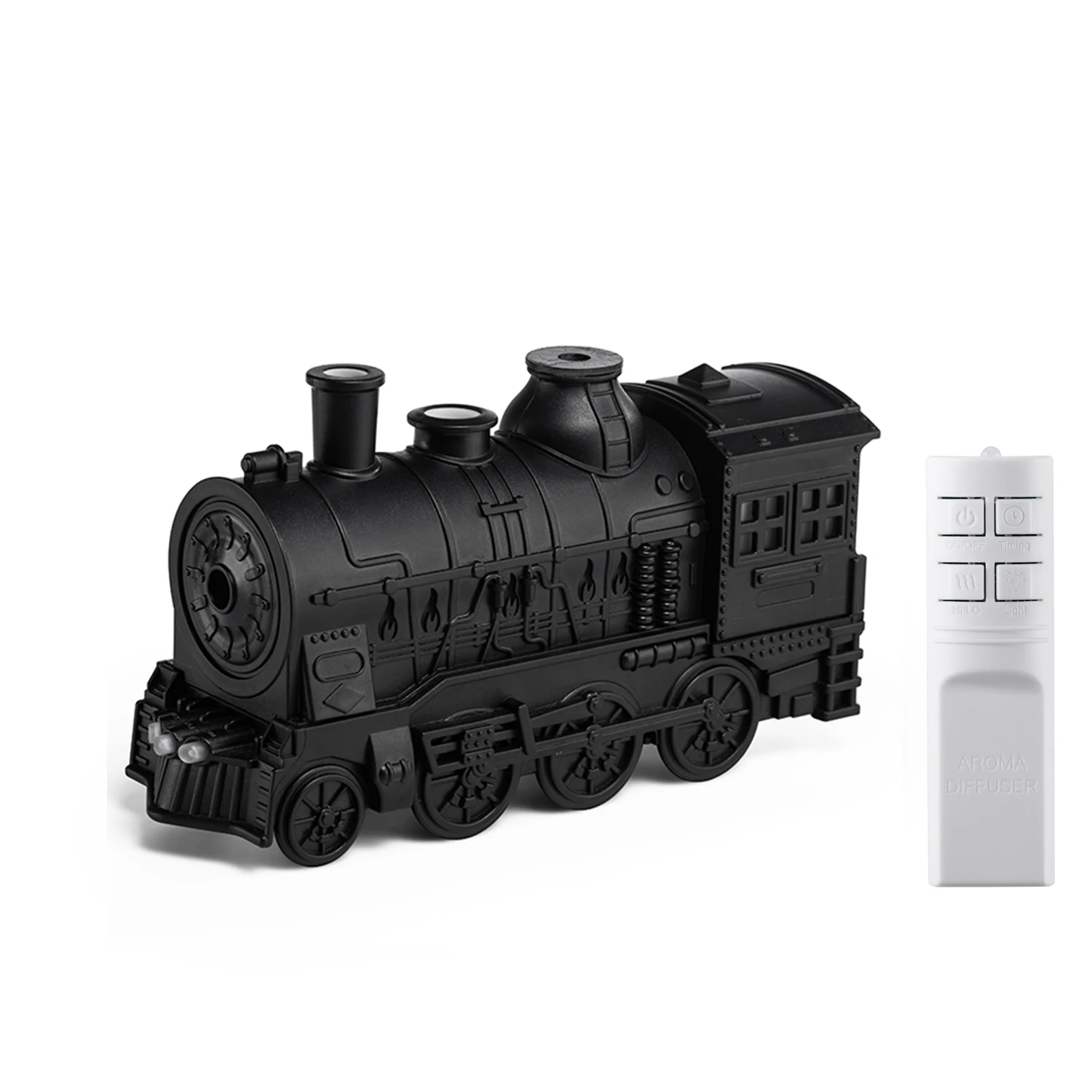 Difusor de aromaterapia con forma de tren en miniatura MDUG (negro)
