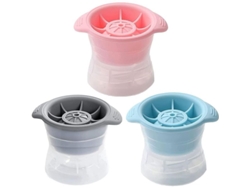 2026-3 Moldes De Hielo De Silicona Reutilizables Para Hielo Esférico Para Whiskey Cócteles Y Bebidas Frías