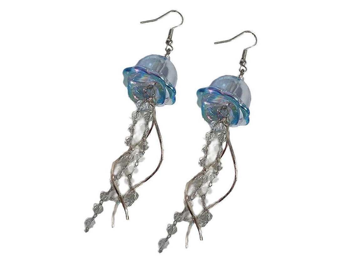 Pendientes de medusa hechos a mano con colgante exclusivo y gancho para la oreja para mujer - Rosewell